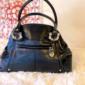 B Makowski Black LeatherShoulder/satchel Bag Buttery soft leather